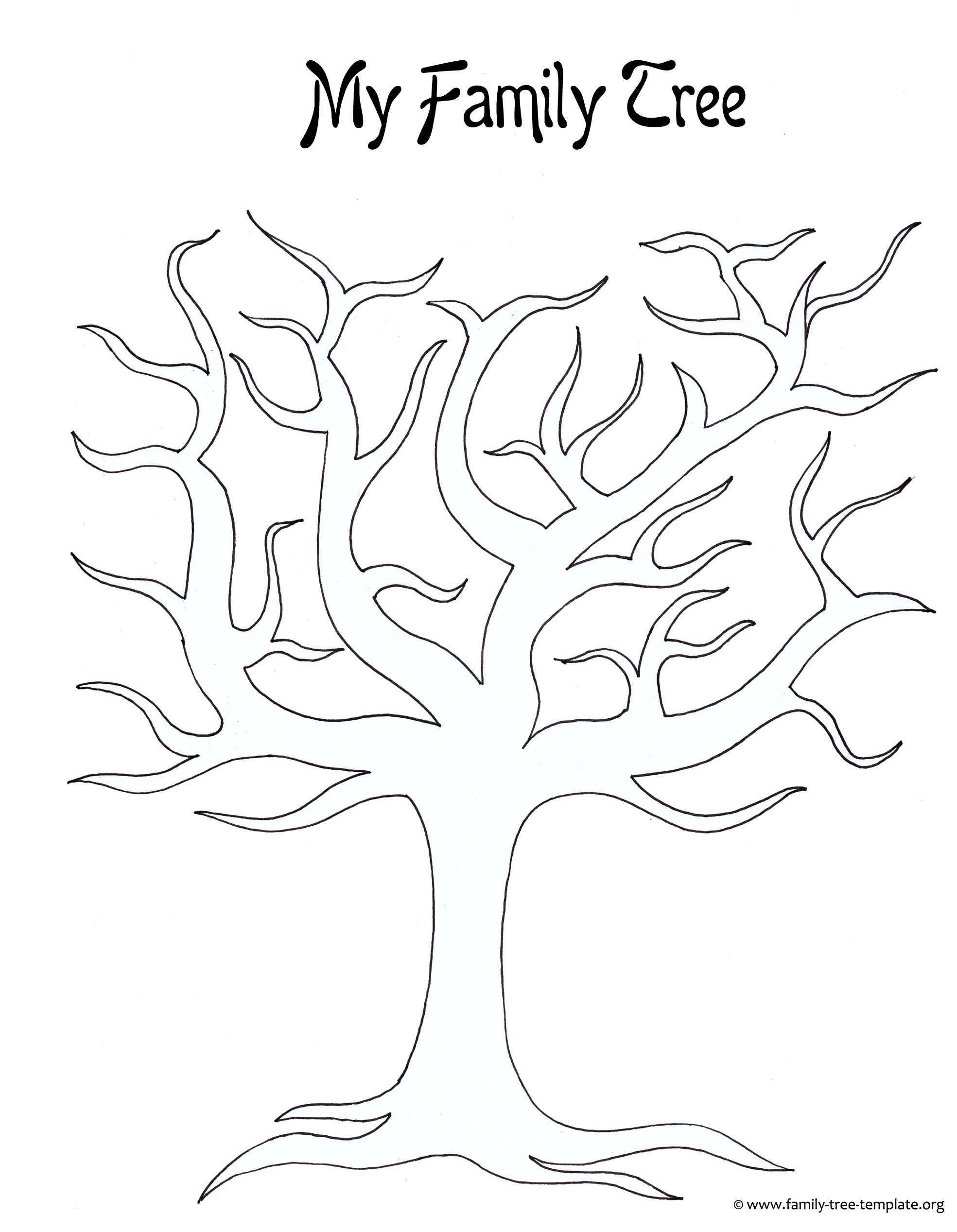 Family Tree Drawing Sketch