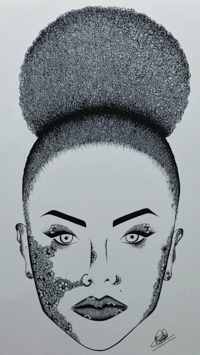 Afro Drawing Amazing