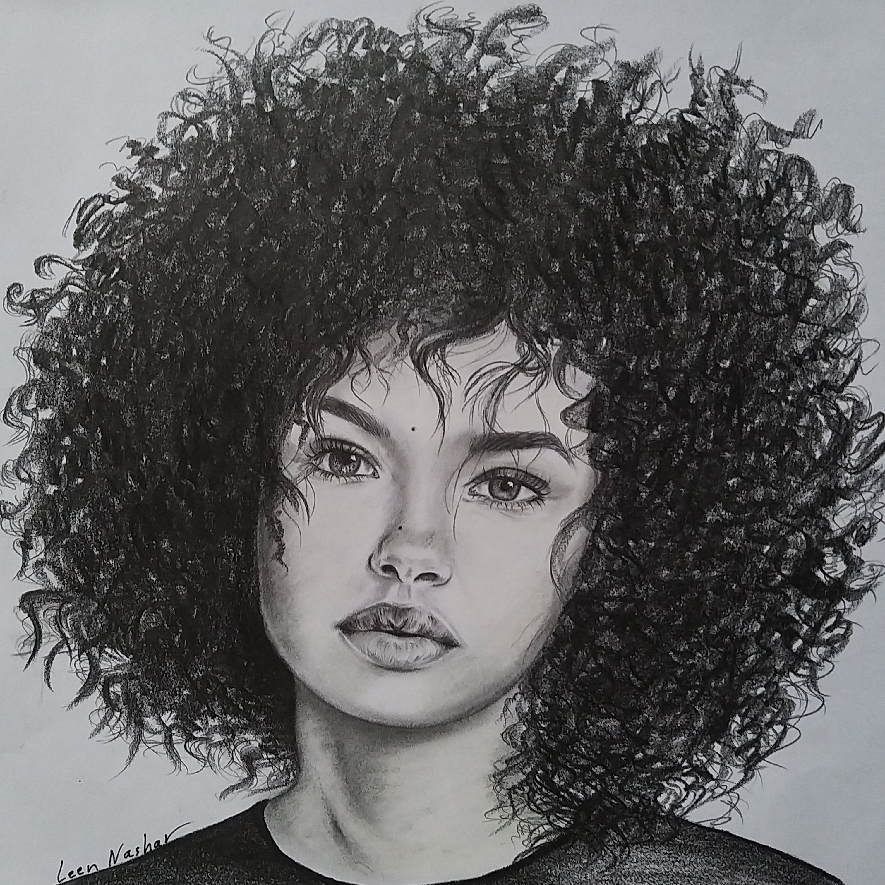 Afro Drawing Sketch
