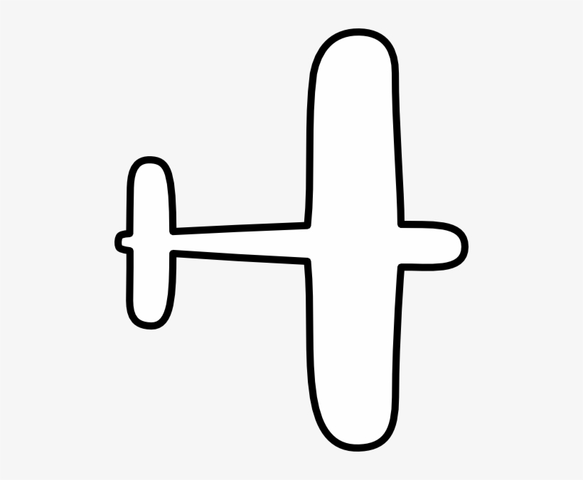 Airplane Simple Drawing Image