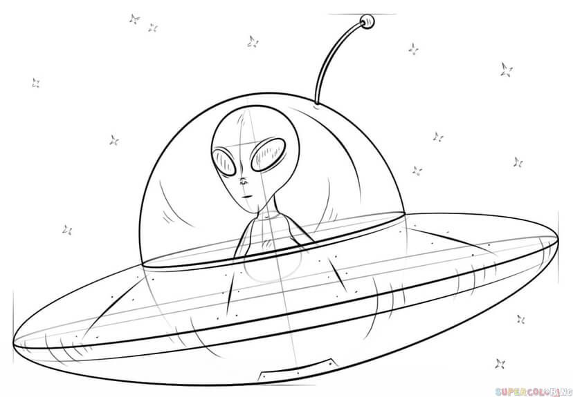 Alien Ships Drawing Photo