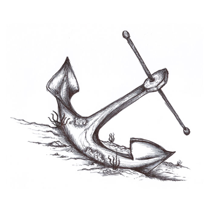 Anchor Drawing Beautiful Image