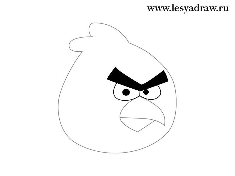 Angry Bird Drawing Image