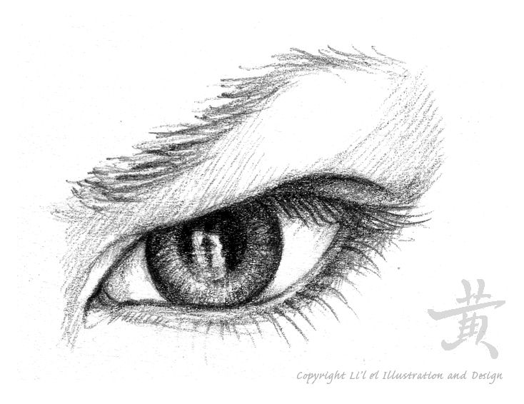 Angry Eye Art Drawing