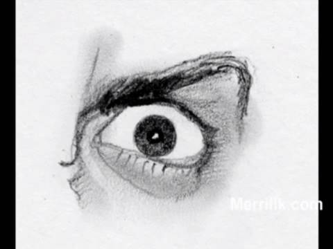 Angry Eye Drawing High-Quality