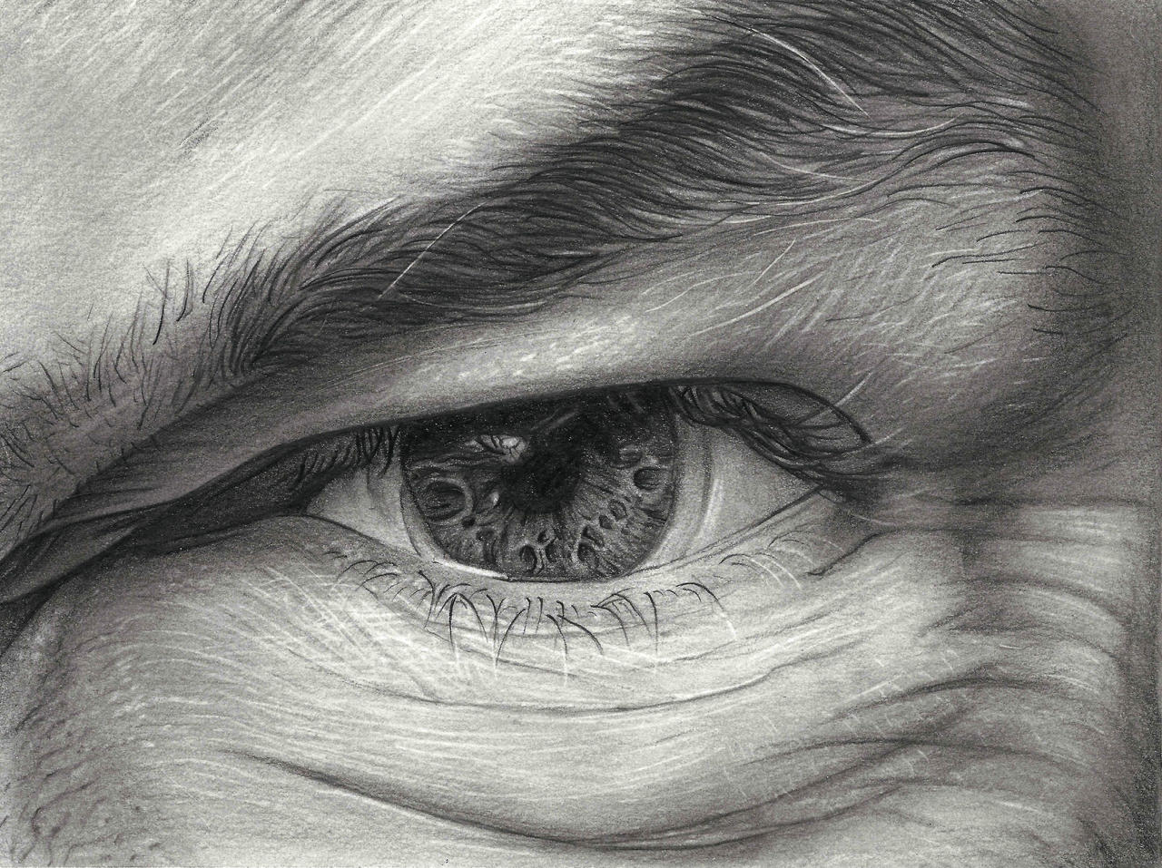 Angry Eye Drawing Picture