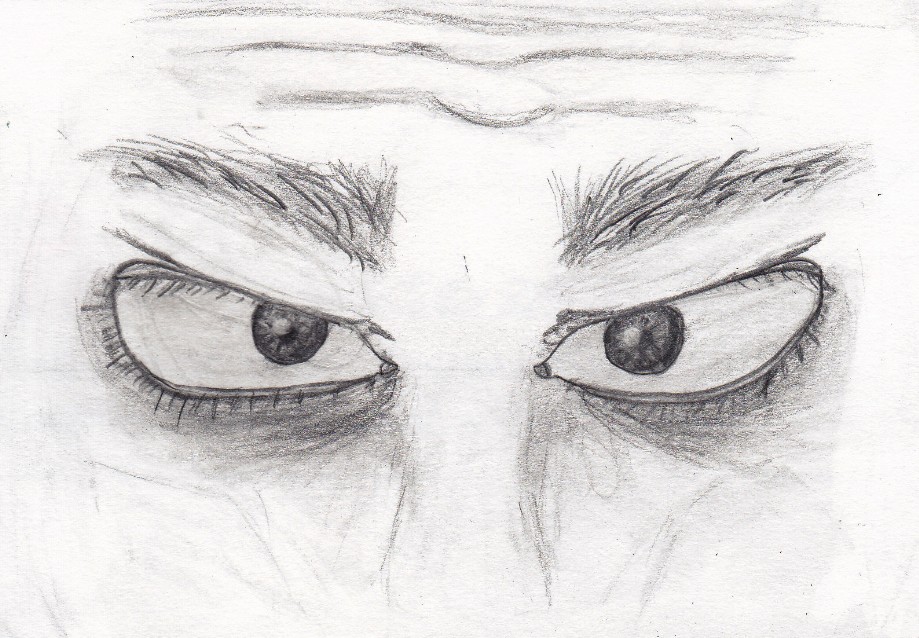 Angry Eye Drawing Realistic