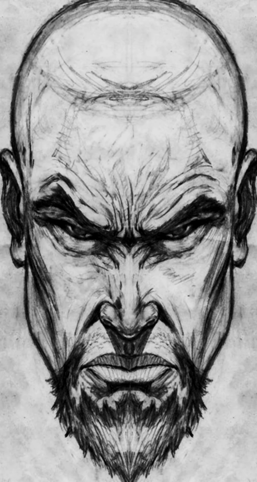 Angry Face Drawing Pic