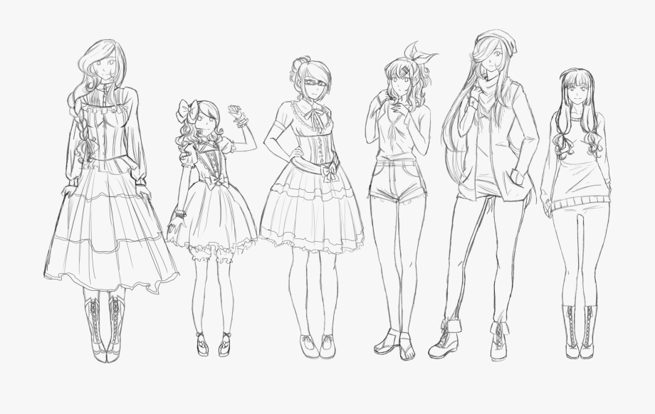 Anime Bodies Drawing Image