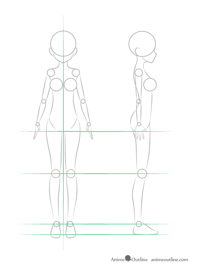 Anime Bodies Drawing Photo