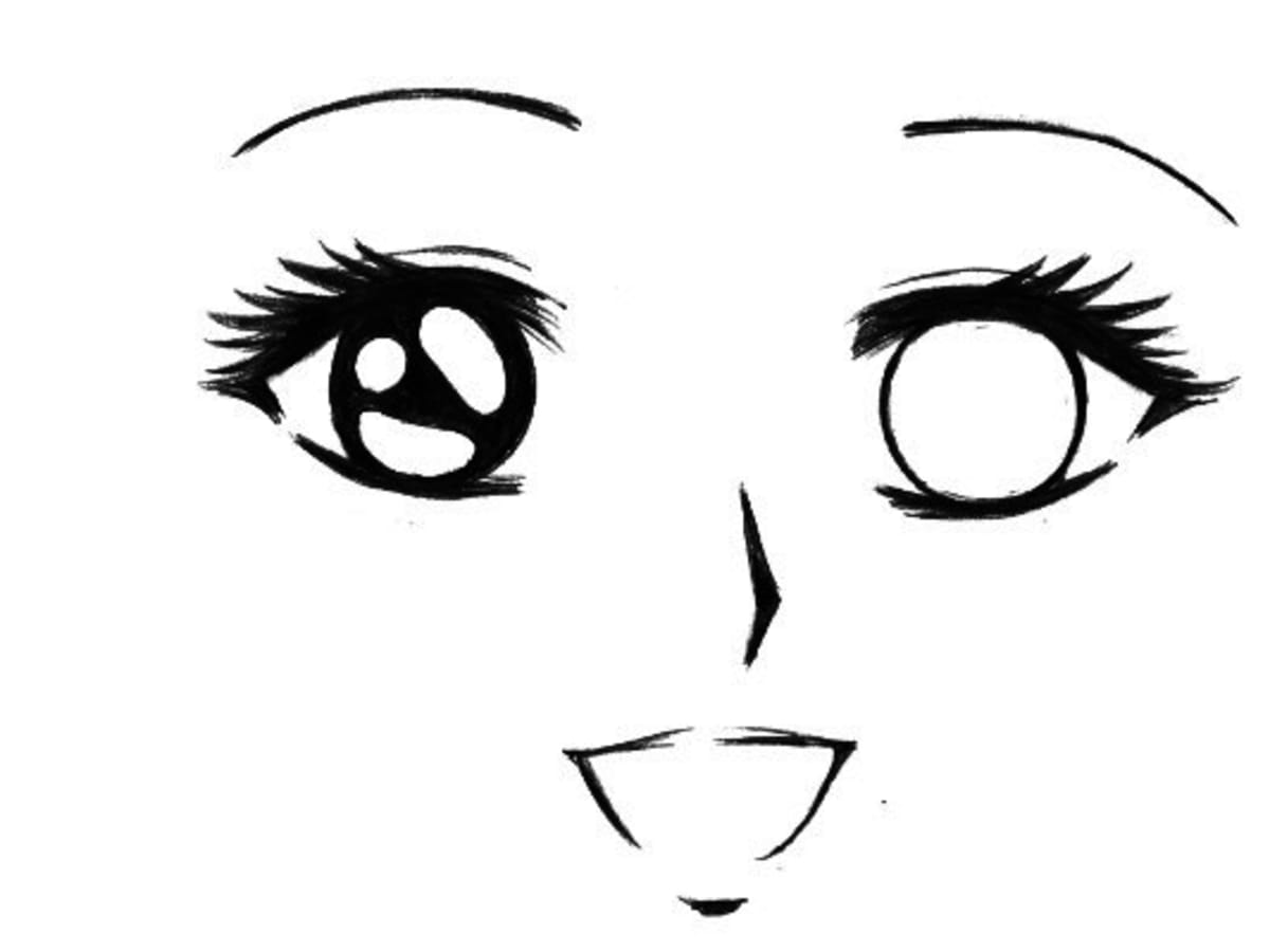 Anime Face Drawing Beautiful Image