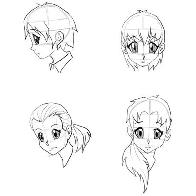 Anime Face Drawing Image