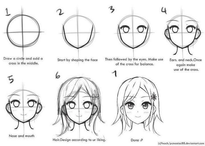 Anime Face Drawing Realistic
