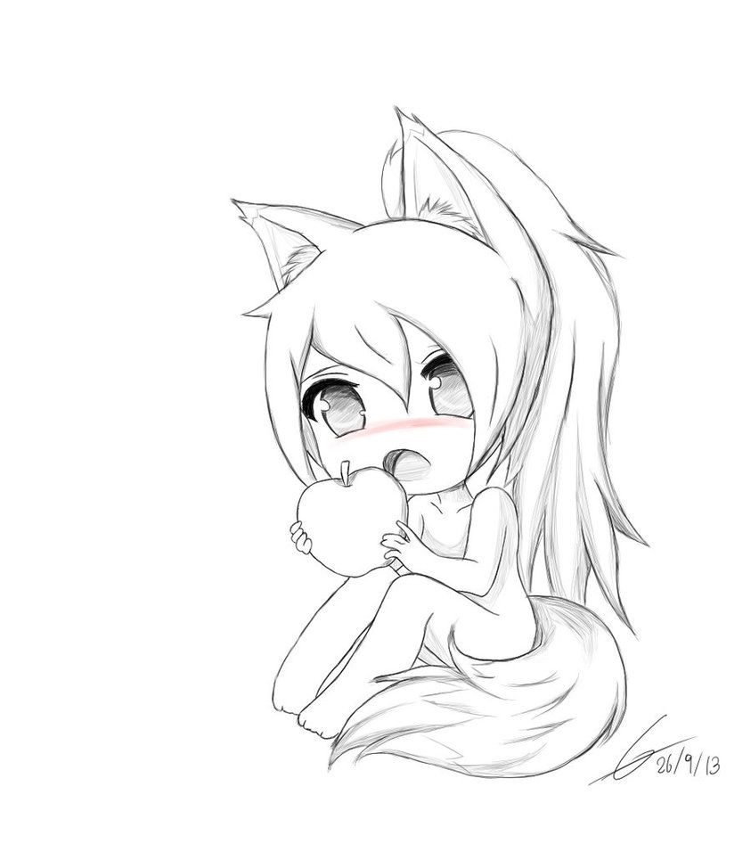 Anime Fox Drawing Art