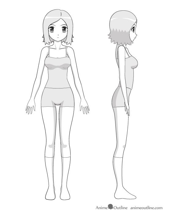 Anime Girl Full Body Best Drawing