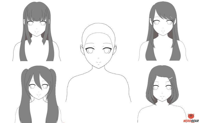 Anime Girl Hair Best Drawing