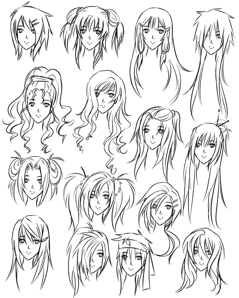 Anime Hair Best Drawing