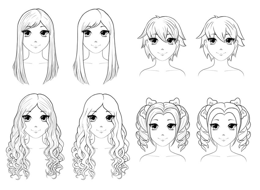 Anime Hair Best Drawing