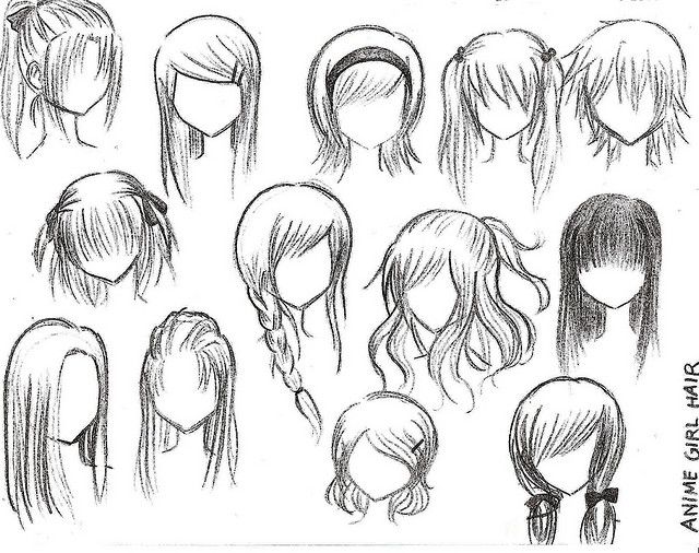 Anime Hair Drawing Beautiful Art