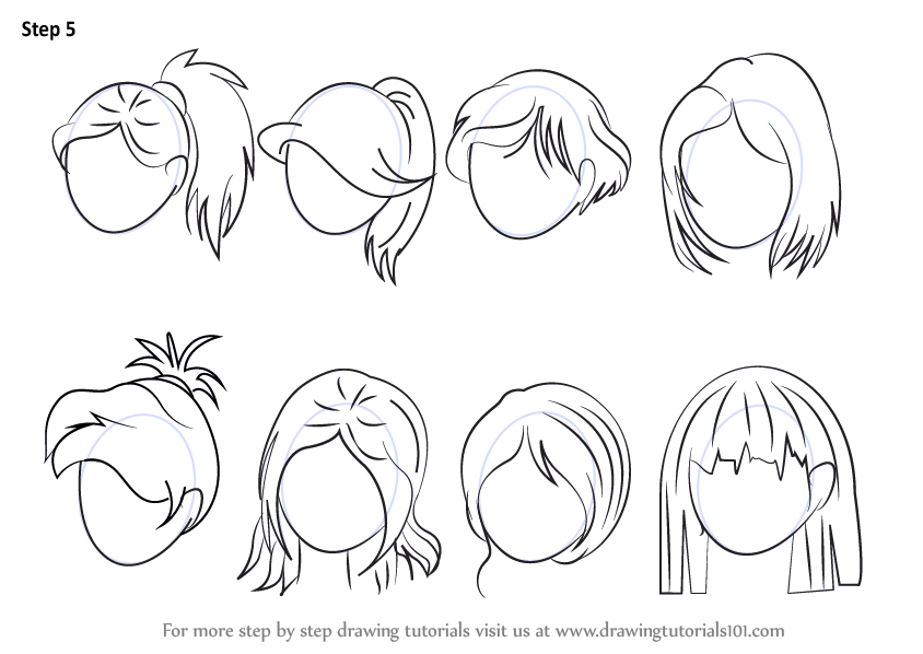 Anime Hair Drawing High-Quality