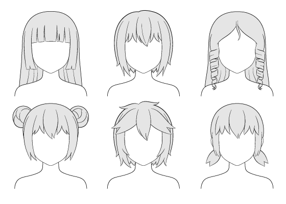 Anime Hair Drawing Photos
