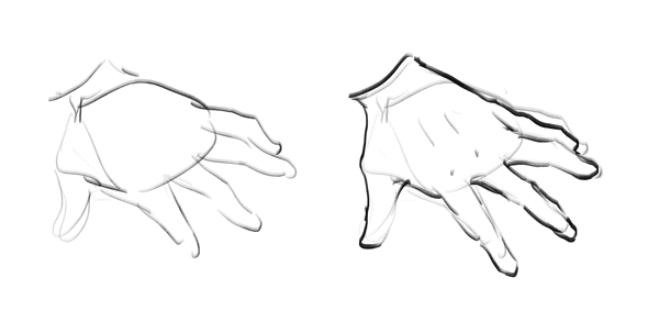 Anime Hand Drawing Sketch