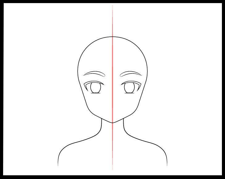 Anime Head Drawing Photo