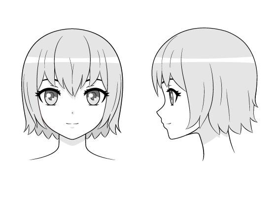 Anime Head Drawing Pics