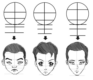 Anime Head Drawing Pictures