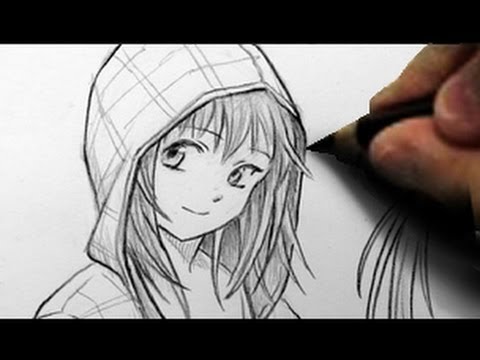 Anime Hoodie Drawing Image