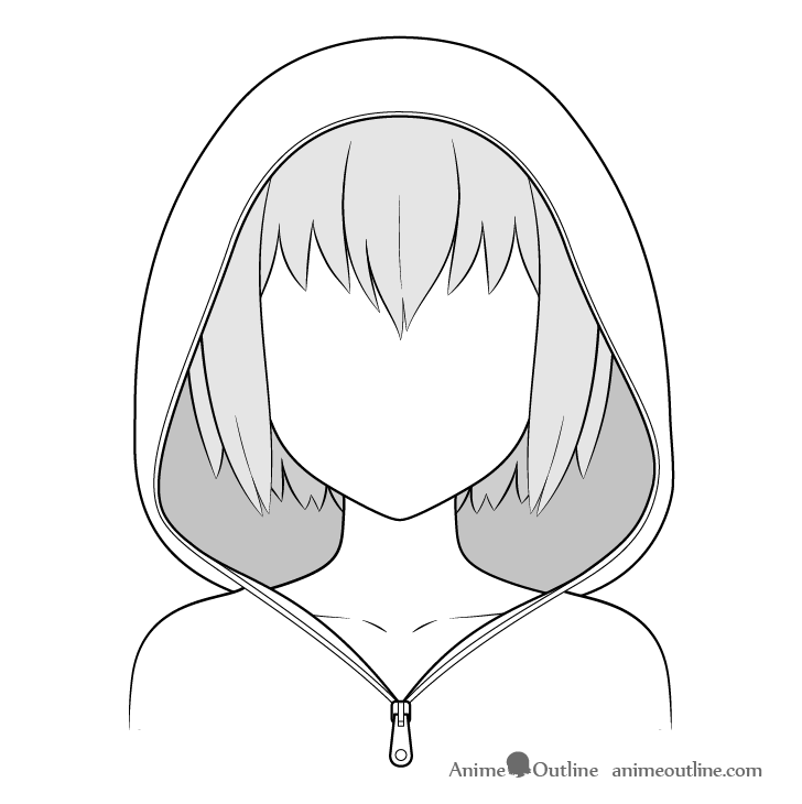Anime Hoodie Drawing Photo