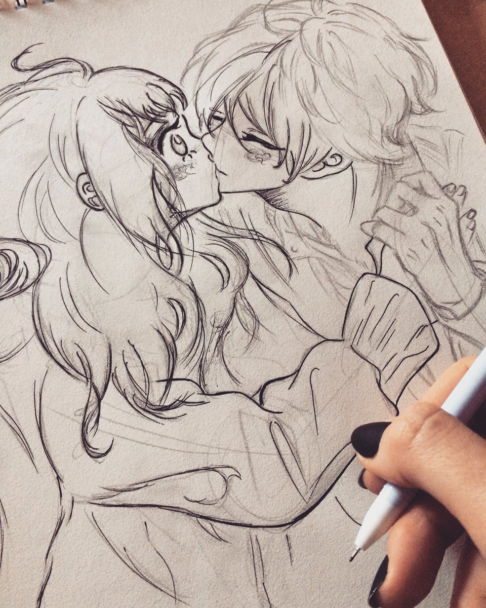 Anime Kiss Drawing Pictures
