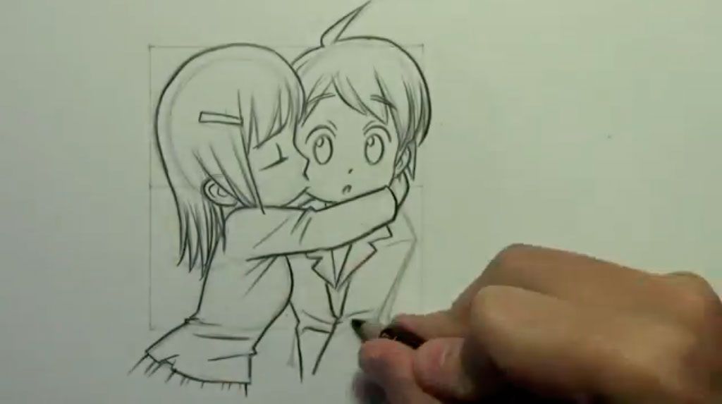 Anime Kissing Drawing Realistic