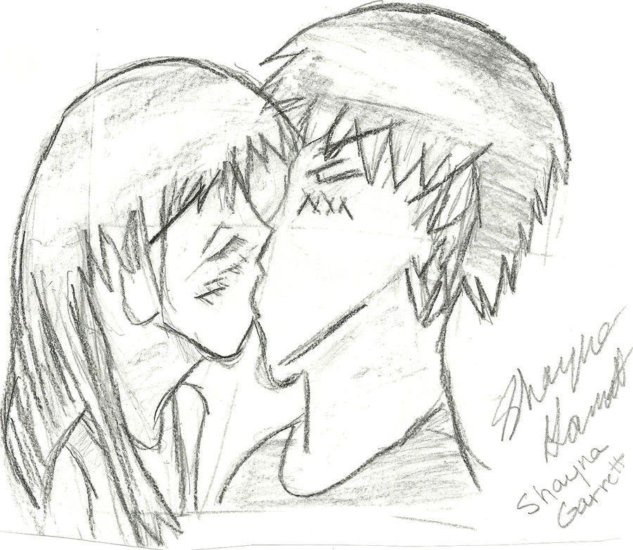 Anime Kissing Drawing