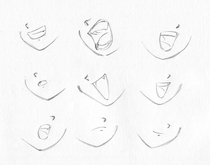 Anime Mouth Drawing