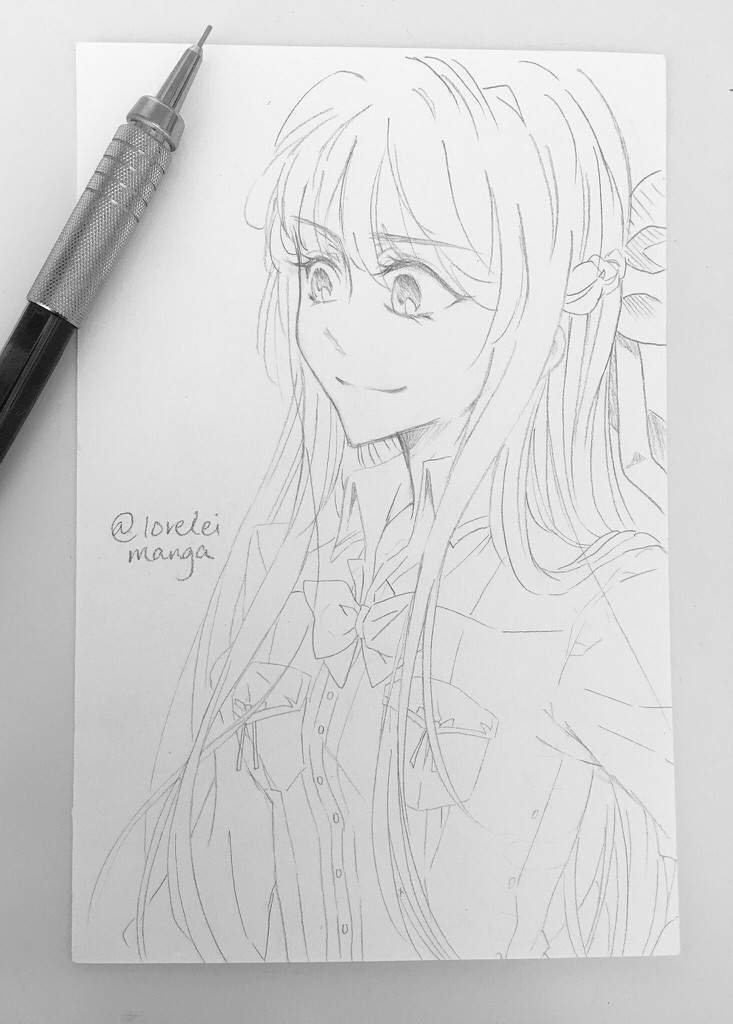 Anime Pencil Drawing Sketch