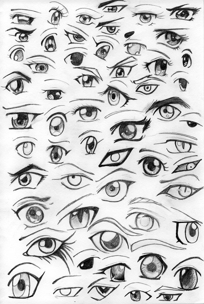 Anime Eye Drawing Tutorial - JeyRam Drawing Tutorials