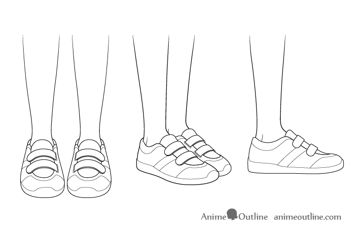 Anime Shoes Art Drawing