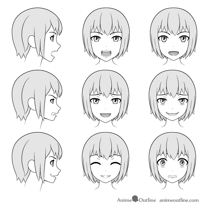 Anime Smile Drawing