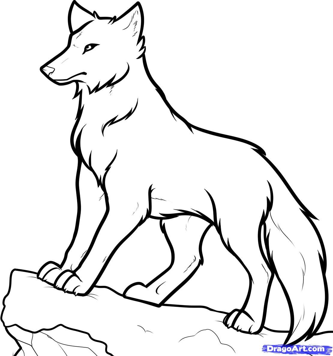 Lone Wolf Anime Wolf Drawings Clipart  Png Download  Wolf And Human  Drawing Transparent Png  vhv