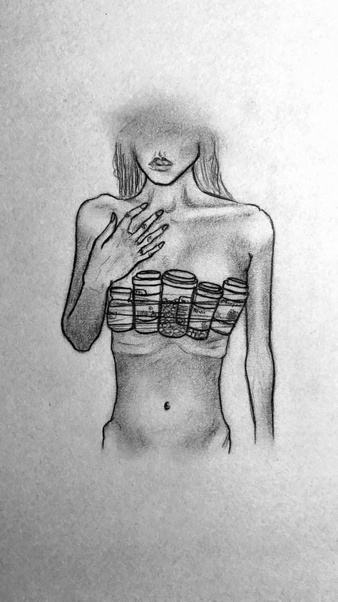Anorexia Drawing Photo