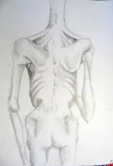 Anorexia Drawing