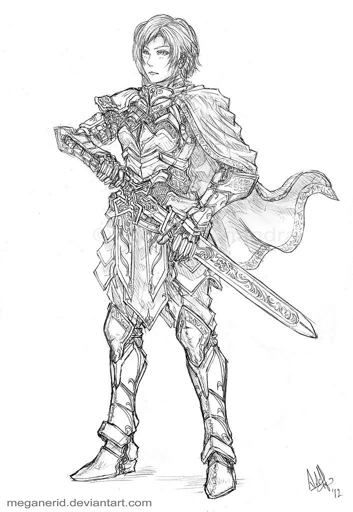 Armor Drawing Beautiful Image