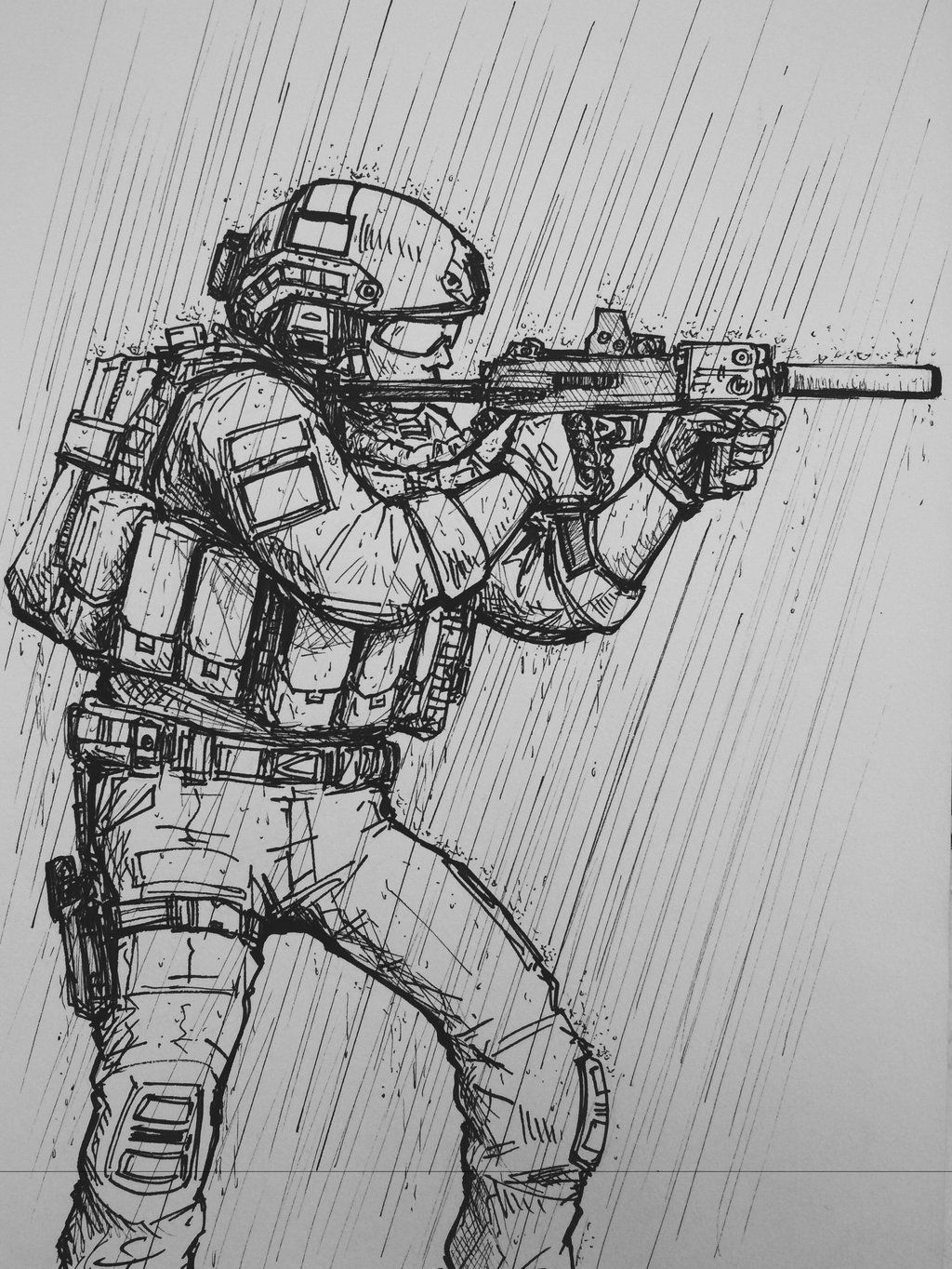 Army Drawing Amazing
