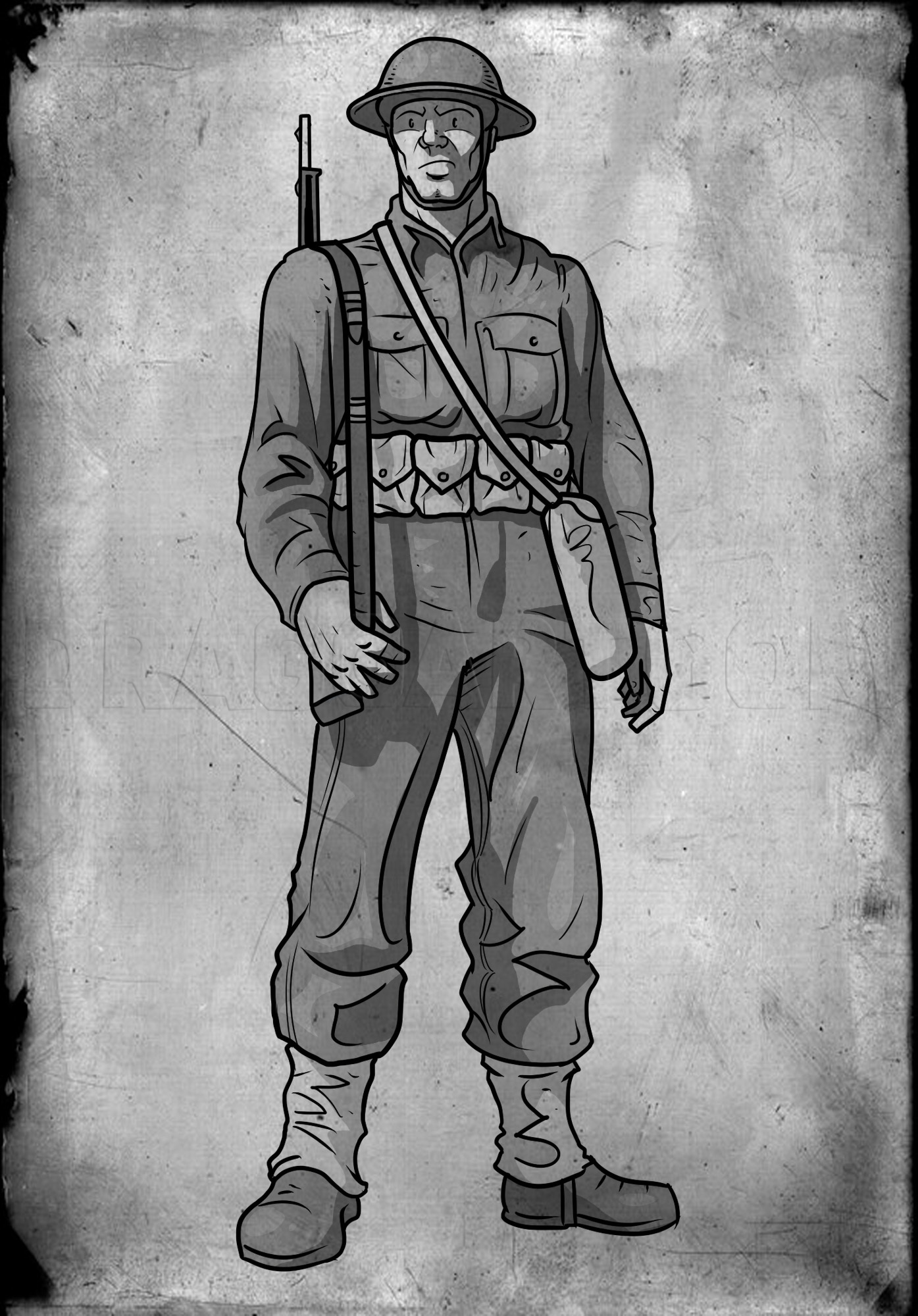 Army Drawing Image