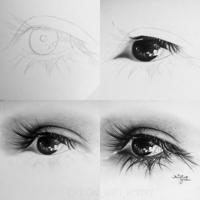 Asian Eye Drawing Image