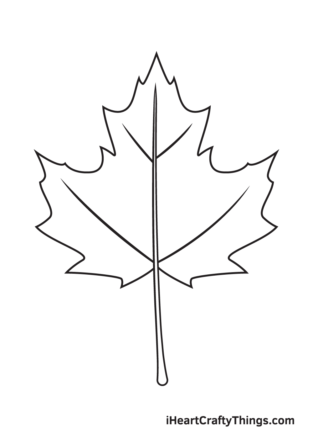 Autumn Leaf Drawing Image