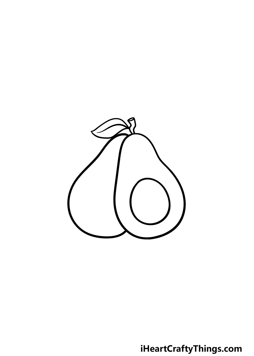 Avocado Drawing Art