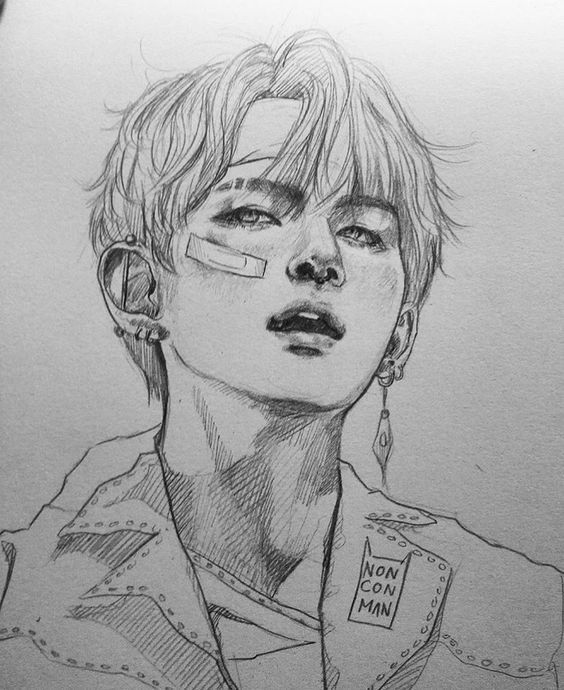 Realistic Pencil Drawing  BTS Jimin  Pencil Sketch  video Dailymotion