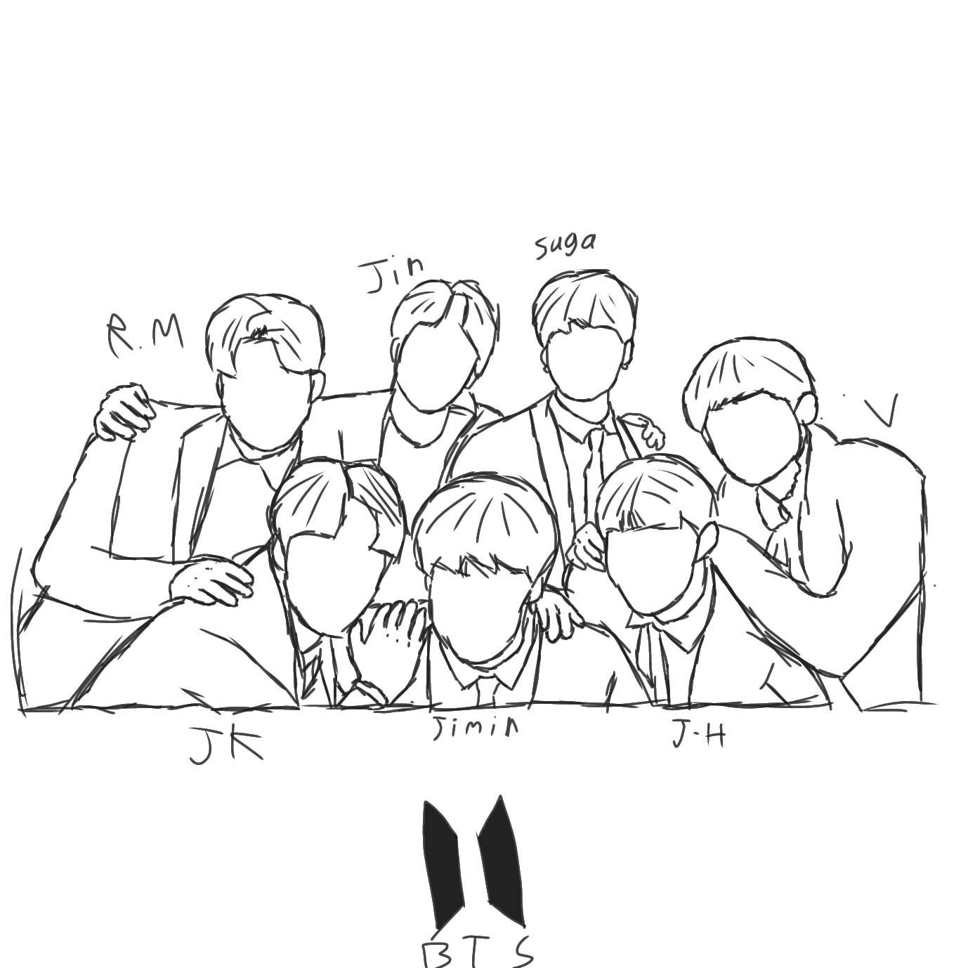 BTS Drawing Images